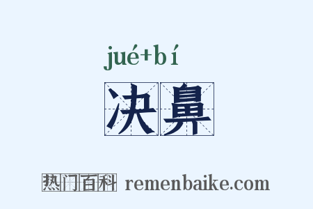 决鼻是什么意思的图片